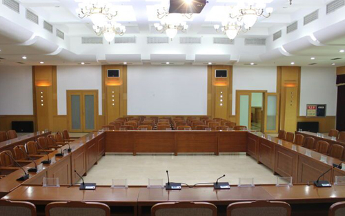 力卡CS-300专业会议系统应用于铜川市新区财政局会议室 